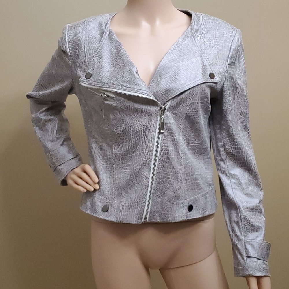 Snake skin print jacket